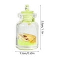 thumbnail image 3 of kkbbma under $5 Mini Glass Jar Small Glow in the Dark Seashell Drift Bottle Conch Glass Bottle Clear Round Bottle Decoration with Glow in the Dark Seashell for Home Decor DIY Crafts, 3 of 6