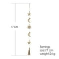 thumbnail image 2 of Colgante de pared con estrellas, decoración de luna, colgantes de pared con cadenas de Metal para oficina, guardería, dormitorio, ventana, adornos decorativos de arte de pared Sincero Electrónica, 2 of 3