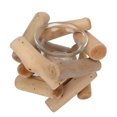 thumbnail image 3 of Wooden Candlestick, Decorative Safe Use Glass Candle Cup Unique Style Simple Candlestick Holders  For Bedroom For Wedding Birthday Party, 3 of 8
