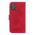 thumbnail image 3 of Feishell Wallet Phone Case for Motorola Moto G Power (2022),for Women Men,Butterfly & Rose Embossed PU Leather Magnetic Clasp Flip Stand Card Slots Shockproof Ultra Thin Protective Cover,Red, 3 of 8