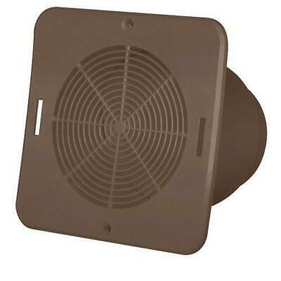 

1PK Duraflo 646015BR Bathroom Soffit Exhaust Vent Brown 6.75 x 5.75