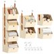thumbnail image 1 of Organizador colgante para clóset Homsorout de 4 niveles, color beige, 1 of 8
