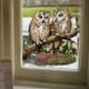 thumbnail image 4 of Pegatinas para ventana, diseño de búho, vidrio estático, pegatinas para ventana, búho en una rama, reutilizables para decoración de ventana de exhibición del hogar, 4 of 5