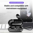thumbnail image 3 of Gwong Electrónica Auriculares inalámbricos Bluetooth-Compatible con Bluetooth 5.0 Electroplate True inalámbrico estéreo estéreo in-ore IPX7 Auriculares impermeables con micrófono para deportes, 3 of 6