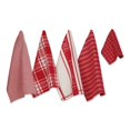 thumbnail image 1 of Set de Toallas de Cocina DII Colección Everyday Rojo 5 Piezas, 1 of 8