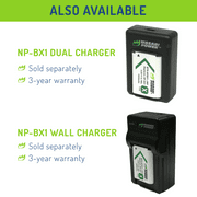 Wasabi Power Battery (2-Pack) for Sony NP-BX1, NP-BX1/M8