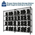 thumbnail image 4 of Heavy Duty Metal Wire Shelving Unit – Commercial Food Service Storage Rack – Adjustable 4-Tier & 5-Tier Organization – 1060 lbs Capacity – For Kitchen, Pantry, Garage, Warehouse, 4 of 8