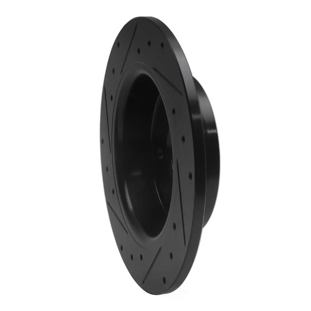 Dynamic Friction Company 633-80046R DFC Brake Rotor - Drilled And Slotted - Black