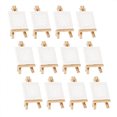 thumbnail image 2 of 36Pcs Artists Mini Easel +3 Inch X3 Inch Mini Canvas Set Painting DIY Drawing Small Table Easel for School, 2 of 6