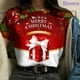 thumbnail image 1 of Camiseta navideña para mujer, camisetas de manga corta con cuello redondo 3d para niñas, moda de Corea, camisetas de Navidad para mujer, ropa de gran tamaño para mujer 2024, 1 of 5