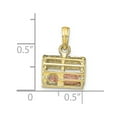 thumbnail image 3 of FB Jewels 10K Yellow and Rose Two Tone Gold 3D Lobster(Pink)In Trap Moveable Pendant, 3 of 4