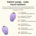 thumbnail image 5 of Latrodar Bluetooth Headphones 5.3 Wireless Earbuds Breathing Lamp Long-Lasting phone Stereo Headset Purple 4x4 Inch Home Stuff, 5 of 5