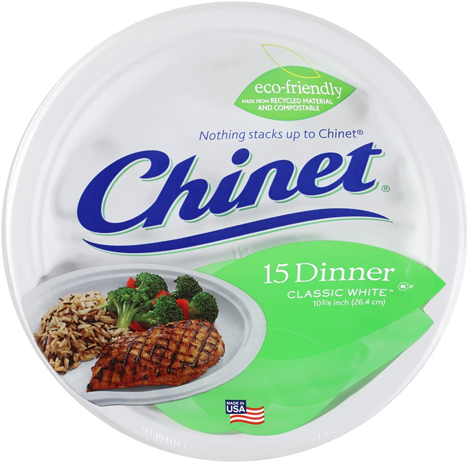 Dinner Plates, Classic White, 15 Ct