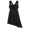 thumbnail image 1 of MSemis Girls Criss-cross Ballet Dance Gymnastics Leotard Dress Irregular Skirt, 1 of 6