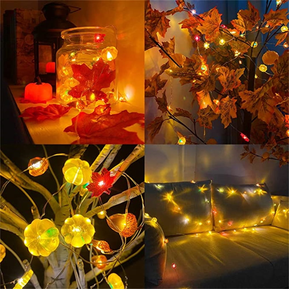 Kepooman 3D Warm White Battery Powered Fall Garland, Pumpkin Maples Acorns String Lights Fall Decor with Lights Indoor Outdoor Decoration for Fall Autumn Holiday Home Party, Warm White Kepooman 3D Warm White Battery Powered Fall Garland, Pumpkin Maples Acorns String Lights Fall Decor with Lights Indoor Outdoor Decoration for Fall Autumn Holiday Home Party, Warm White