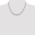 thumbnail image 3 of Auriga Fine Jewelry 925 Sterling Silver 6.1 mm Beads on Box Chain Necklace for Women 18", 3 of 6
