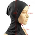 thumbnail image 2 of Fashion Women's Under Scarf Hat Cap Muslim Bone Ninja Hijab Islamic Neck Cover W/8 Colors, 2 of 5