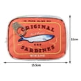 thumbnail image 2 of Bolsa de cosméticos Estilo de sardinas enlatadas Almacenamiento lindo Creativo para el trabajo Naranja, 2 of 3