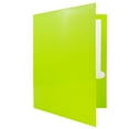 thumbnail image 4 of JAM Paper Glossy 3 Hole Punch Folders, Lime Green, 100/Pack, 4 of 5