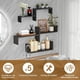 thumbnail image 4 of Repisas Flotantes de Pared, Set de 5 Repisas para Recamara, Repisa Flotante Fácil de Montar, Capacidad de Carga 12 KG, Estantes Flotantes Versátiles para Dormitorio, Sala, Estudio, Cocina,Negro, 4 of 7
