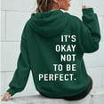 thumbnail image 4 of Mental Health Hoodies for Women 2025 It's Okay Not To Be Perfect Hoodie Hooded Sweatshirt Women Pullover, 4 of 5