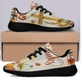 thumbnail image 3 of Thanksgiving Fall Give Thanks Jesus ChriStCross Pumpkins Thanksgiving Shoes Sneakers Black Size 10.5, 3 of 7