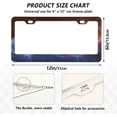 thumbnail image 3 of Coolnut Red Blue Lightning 2 Holes Car License Plate Frames 2PCS, Car License Plate Holder with Screw Caps Cover Set Automotive Exterior Parts Decoration for US Vehicles, 3 of 7
