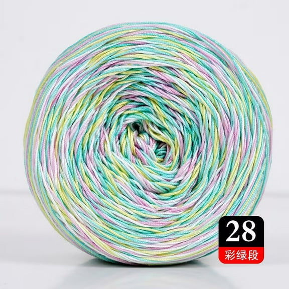 XmhyTop-A 50g Multicolor Crochet Thread Premium Cotton Thread for Detailed Handwork, Versatile Threadart Crochet Supplies,M28