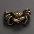 thumbnail image 5 of Brass Crab Statue Miniature Figurines Desktop Ornament Pure Copper Animal Statue, 5 of 8