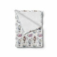 thumbnail image 2 of Cartoon Airplane Soft Flannel Fleece Blanket, Watercolor Style Hot Air Balloons with Aircraft in the Sky Pastel Colors, Cozy Plush for Indoor and Outdoor Use, 70" x 90", Multicolor, by Ambesonne, 2 of 6