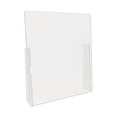 thumbnail image 2 of deflecto Counter Top Barrier with Full Shield, 31.75" x 6" x 36", Polycarbonate, Clear, 2/Carton -DEFPBCTPC3136F, 2 of 2