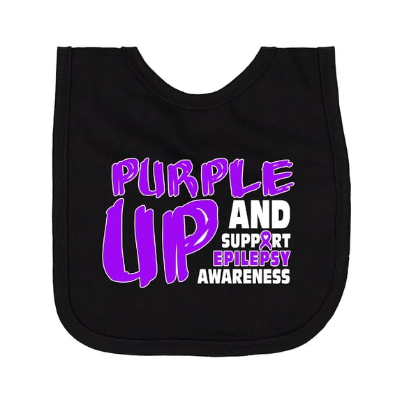 Inktastic Purple Up Epilepsy Newborn Bib