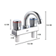 thumbnail image 3 of "Mezcladora Para Lavabo/baño Lab.G, Plateado ", 3 of 5