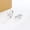 Silver, variant on 1Pair Korean Style Simple Bowknot Small Studs Earrings Fashion Exquisite Bow Ear Hoop For Women Ear Piercing Jewelry Accessories