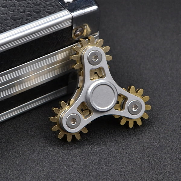 PVCS Advanced Dearing Turntable Gear Linkage Manual Rotating Fingertip Top Toy Gift for Kids