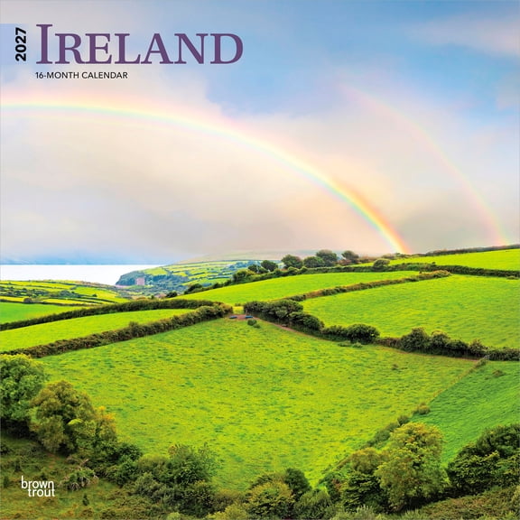 Ireland | 2027 12x24" (Hanging) Wall Calendar | Plastic-Free