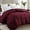 Burgandy Comforter, variant on Premium 2100 Series Oversized Queen Comforter All Season Breathable Black Comforter Soft 4D Spiral Fiber Quilted Down Alternative Duvet with Corner Tabs Hotel Style (98"x98")
