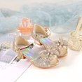 thumbnail image 5 of YUNICUS Girls Sandals Glittler Dress Shoes Princess Crystal High Heels for Kid Toddler, 5 of 5