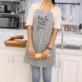 thumbnail image 4 of Delantal de cocina con estampado elegante para un estilo transpirable y elegante en la cocina gris, 4 of 8