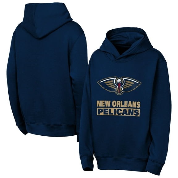 Youth Outerstuff Navy New Orleans Pelicans Back To The Basics Hoodie