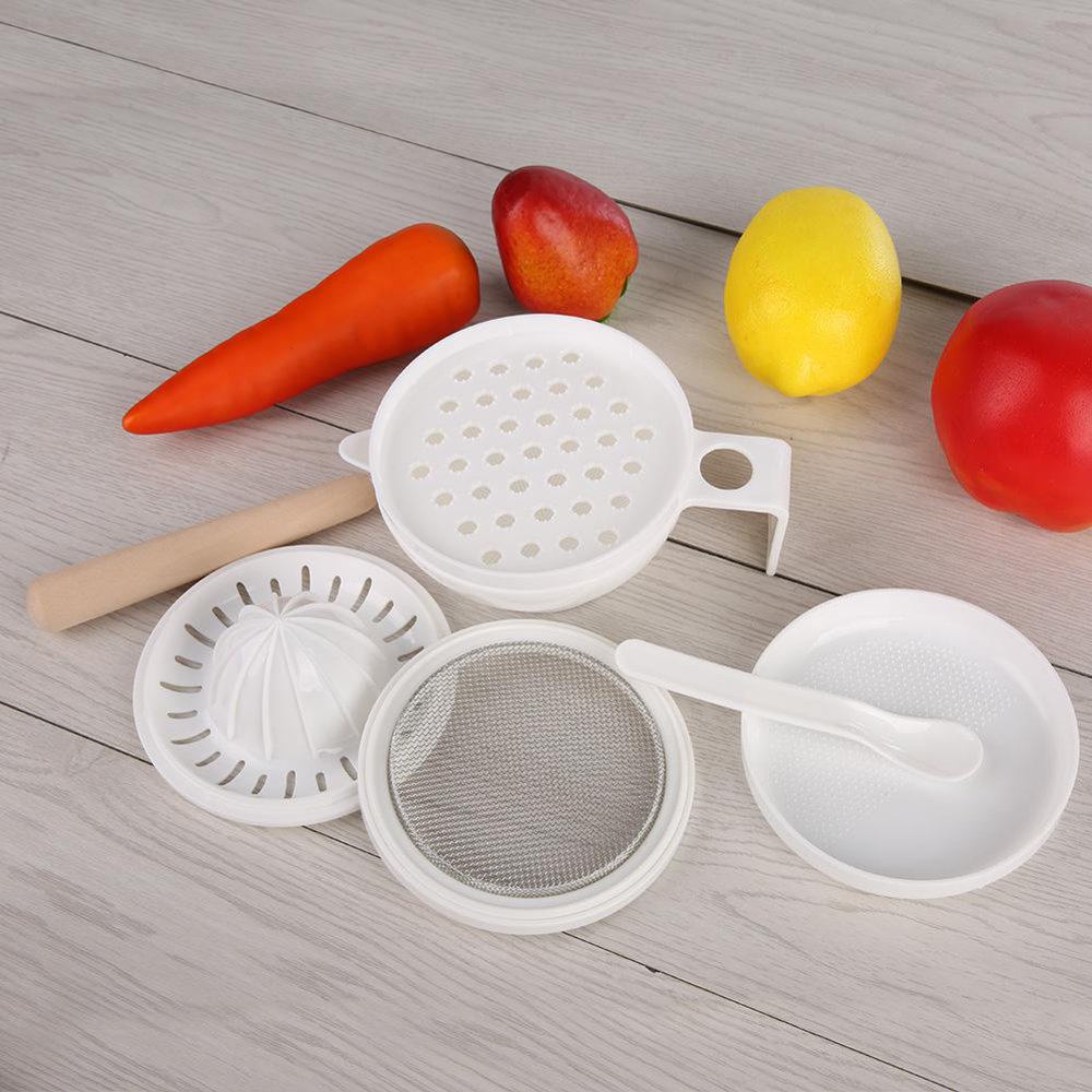 Mgaxyff Baby Food Bowl,Baby Food Grinder,7Pcs/Set Baby Food Grinder