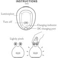 thumbnail image 2 of Luz Nocturna Ipalmay Home Luces Nocturnas Para Niños Lámparas Recargables Usb, Lámpara De Noche Abs+pc Para Lactancia Materna, Control Táctil Y Configuración Del Temporizador, Blan, 2 of 5