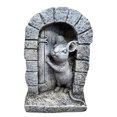 thumbnail image 1 of Mouse Gate Stone Statue | Resin mouse | Outdoor Garden Home | Animal decoration | Hang on the wall, 1 of 4