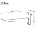 thumbnail image 2 of Uxcell 8 Inch Store Garage Storage Grid Wall Display Hooks Silver, 10 Count, 2 of 5