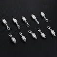 thumbnail image 6 of Lancharmed White Gold Plateds Attachmentscrew Magnetic Clasp 10Pcs Necklace Jewellery Clasp Necklace Extenders for Women Cheap Gifts, 6 of 7