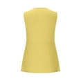 thumbnail image 4 of Womens Tank Top Twist Front Deep V Neck Tanks Sleeveless Peplum Solid Color Tops Casual Elegant Summer Vacation Outfits, 4 of 8