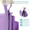 thumbnail image 3 of Gogcaro Bunk Bed Organizer, Bedside Caddy Hanging Bed Organizer Storage Bag 8 Pockets, for College Dorm Rooms Bed, Hospital Bed, Baby Bed Rails, 600D Oxford Cloth (Purple), 3 of 7