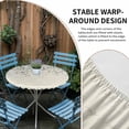 thumbnail image 4 of Blue Eucalyptus Leaves Round Fitted Tablecloth with Elastic Edge, Waterproof Table Cloth Table Cover for 36"-44" Tables, Farmhouse Retro Botanical Floral Tablecloths for Dining Picnic Indoor Outdoor, 4 of 9