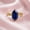 Rose Plated, variant on 3CT Dutch Marquise Blue Sapphire Solitaire Ring, 925 Sterling Silver Yellow Gold Plated Ring, Promise Ring, September Birthstone Ring, Handmade Jewelry, Gift For Her
