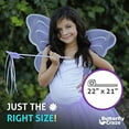 thumbnail image 3 of Butterfly Craze Girls' Fairy, Angel, or Butterfly Wings - Costume Accessories & Party Favors or Supplies, Make Your Little One's Birthday Party Special, in Shades of Blue, Green, Pink, and Purple, 8pc, 3 of 8